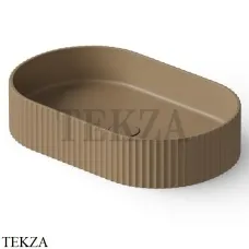 Dea Design Washbasins Раковина настольная 55х35 Solid Surface DD9811 550 2, Light Camel №2