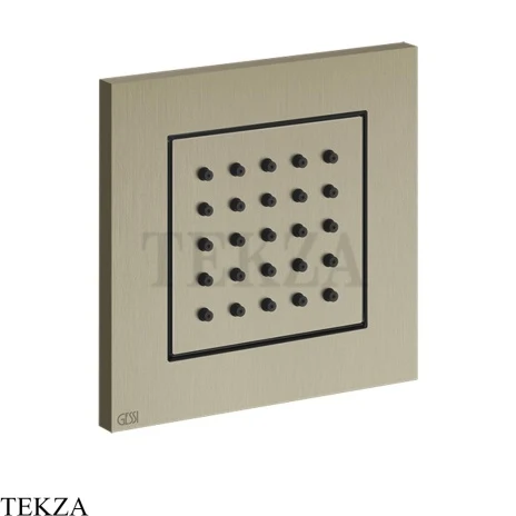 Gessi Rettangolo shower BODY JETS Боковая форсунка поворотная, внешняя часть 32984-149, Finox Brushed Nickel