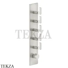 Gessi INCISO WELLNESS Термостат 5 выходов, внешняя часть 58210-149, Finox Brushed Nickel