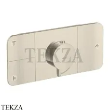 Axor ONE Термостат для душа 3 потока, внешняя часть 45713820, Brushed Nickel Axor ONE Термостат для душа 3 потока, внешняя часть 45713820, Brushed Nickel