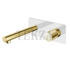Boheme Stick Смеситель для раковины из стены, комплект Stick 125-WG.2 White TOUCH Gold Boheme Stick Смеситель для раковины из стены, комплект Stick 125-WG.2 White TOUCH Gold