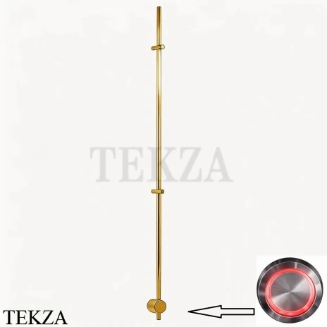 BRONER BRUNO V Электрический полотенцесушитель 170 с кнопкой, BR.007.170.0000.G, золото глянец