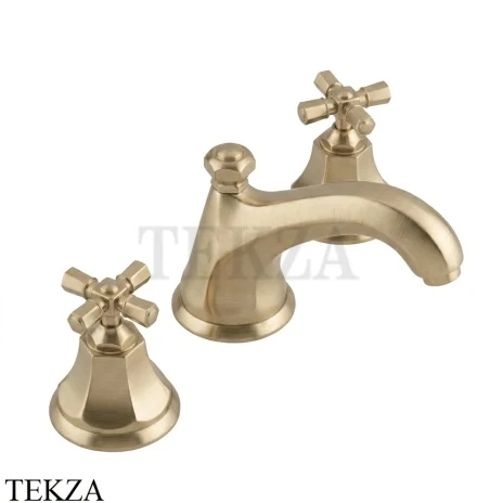 Nicolazzi TEIDE FOUR Смеситель для раковины, с донным клапаном 1908SE45, Silk шампань Brushed