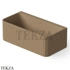 Dea Design Stripes Ванна отдельностоящая пристенная 160x80 Solid Surface DD8805 1600 2, Light Camel №2