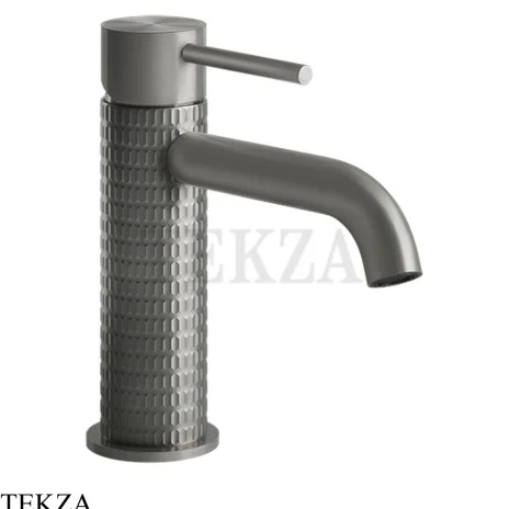 Gessi 316 MECCANICA Смеситель для раковины, без сливного гарнитура 54202-239, Steel Brushed