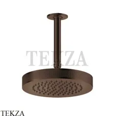 Gessi INCISO SHOWER Верхняя душевая лейка с кронштейном 58186-845, Dark Bronze