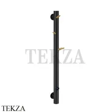 Boheme OAK Полотенцесушитель-радиатор электрический 80 мм 724-BG, Черный-золото