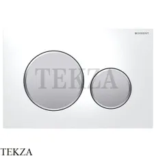 Geberit Sigma20 Клавиша смыва, пластик 115.882.KL.1, белый глянец/матовый хром