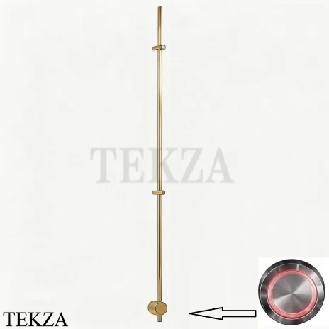 BRONER BRUNO V Электрический полотенцесушитель 170 с кнопкой, BR.007.170.0000.SH, шампань глянец