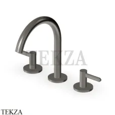 Zucchetti Isy22 Смеситель для раковины средний, без гарнитура ZIS3340.C51, brushed metal black