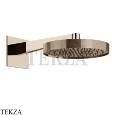 Gessi Inverso Diamantato Верхняя душевая лейка с кронштейном 63468-030, Copper PVD