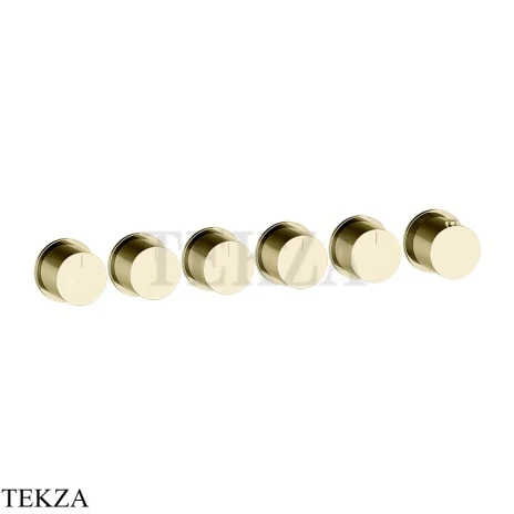 Gessi Habito Bath-shower Термостат на 5 потоков, внешняя часть 63440-710, Brass PVD