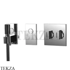 FIMA Carlo Frattini Switch Термостат для душа с лейкой на 2 потока, внешняя часть, хром глянец