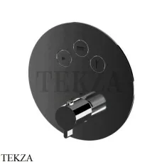 Newform XT Термостат для душа с кнопкой Select на 3 потока 70404E.M0.077, Carbon satin