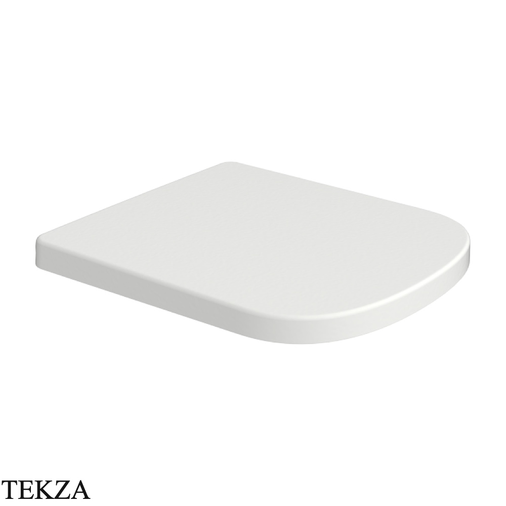 Flaminia Play сиденье с крышкой обхватывающее с микролифтом 36×42,5×3,6 см, белый Latte матовый