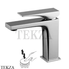 FIMA Carlo Frattini Zeta Смеситель для раковины, с донным клапаном F3961NCR, хром глянец