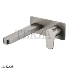 Boheme SPECTRE Смеситель для раковины на стену, комплект 455-NB, nickel brush