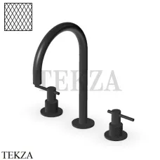Zucchetti Helm Diagonal Смеситель для раковины, без донного клапана ZHL516.XP81G3, brushed total black PVD