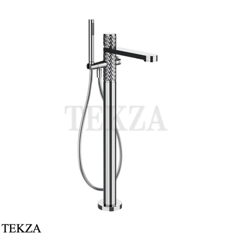 Gessi Pelle Tresse Смеситель для ванны напольный, с гарнитуром, 78028-031, Chrome