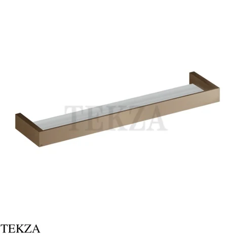 Gessi Rettangolo Полка настенная в душевую зону verex 20945-761, Coffee Bronze Brushed PVD
