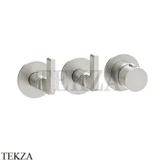 Gessi INCISO SHOWER Термостатический смеситель, 2 потока, внешняя часть 58334-149, Finox Brushed Nickel