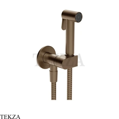 Gessi Гигиенический душ с запорным узлом, выводом воды и держателем 45226-761, бронза Coffee