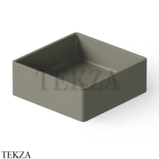 Dea Design Washbasins Раковина настольная квадратная Solid Surface DD9008 400 4, Light Grey №4
