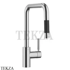 Dornbracht Meta Square Смеситель для кухни Pull-down функцией душа 33870861-93, Brushed Chrome