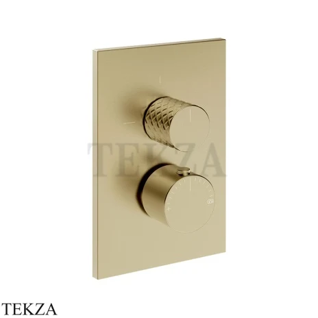 Gessi Habito INTRECCIO Смеситель для душа 2 потока, внешняя часть 70131-727, Brushed Brass PVD