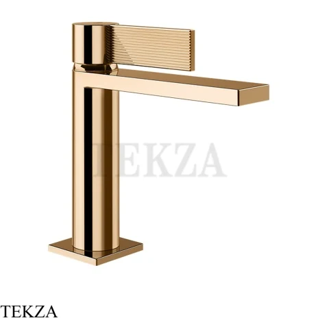 Gessi Inverso RIGATO Смеситель для раковины, с донным клапаном 73551-735, Warm Bronze PVD