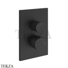 Gessi Habito RIGATO Термостат для душа, 2 потока, внешняя часть 73535-299, Matte Black