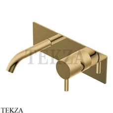 Ritmonio Diametro35 S Смеситель для раковины на планке, внешняя часть PR52AL101 GOX, Brushed Gold