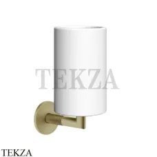 Gessi ANELLO Стакан настенный, композит белый 63707-727, Brushed Brass Gessi ANELLO Стакан настенный, композит белый 63707-727, Brushed Brass