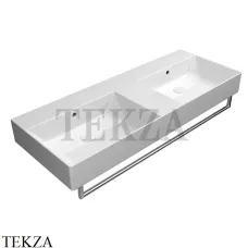 GSI Kube X Раковина двойная подвесная или накладная 9425111, белый глянец