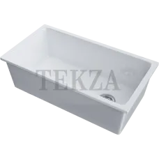 Omoikiri Tokara 88-U/I Кухонная мойка Natceramic прямоугольная 4993867 белый глянцевый