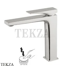 FIMA Carlo Frattini Zeta Смеситель для раковины, с донным клапаном F3961LNSN, Brushed nickel