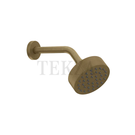 Gessi INGRANAGGIO Верхняя лейка D11,8 с кронштейном из стены, 63554-791, Deep Bronze Brushed PVD