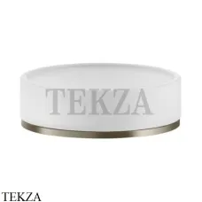 Gessi INCISO accessories Мыльница настольная, белый 58525-149, Finox Brushed Nickel