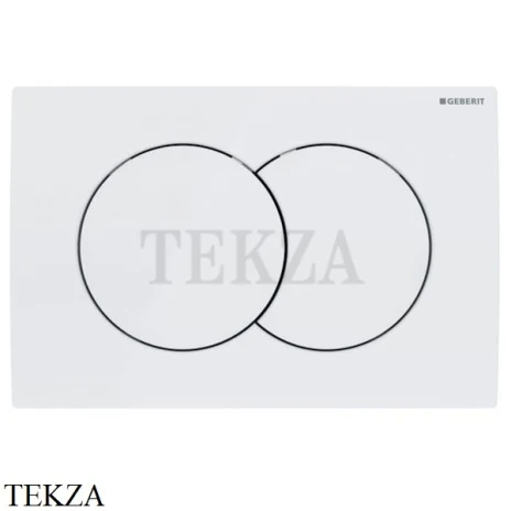 Geberit Delta01 Клавиша смыва, пластик для бачка UP100 115.107.11.1, белый глянец