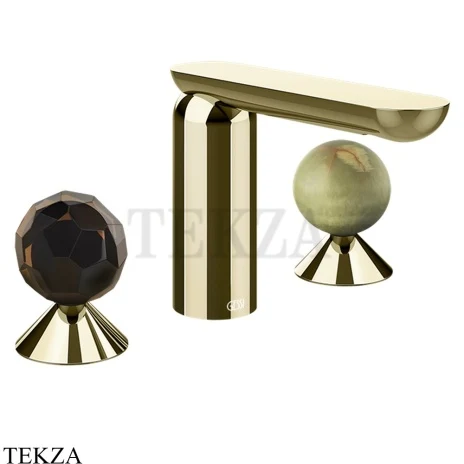 Gessi Perle Смеситель для раковины на 3 отв., без гарнитура 74255-710, шампань глянец