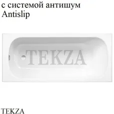 BETTE BETTEFORM Встраиваемая прямоугольная ванна сталь, 2949-000 AS AD, антишум, антислип Sense, белый глянец