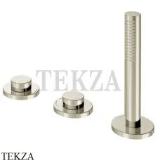 Keuco Edition 400 Смеситель на борт ванны без излива 51530050500, Никель шлифованный