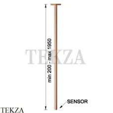 Gessi Rettangolo Излив потолочный электронный под размер 20026-726, Warm Bronze Br.