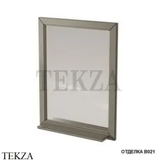 Caprigo ALBION Зеркало в раме с полкой, 10330-B021, Grigio pietra