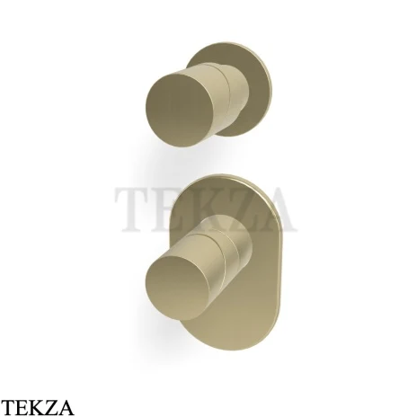 FIMA Carlo Frattini Slide Термостат для душа, 1 поток, внешняя часть F5823X1HS, шампань Brushed