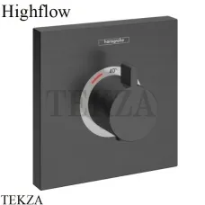 Hansgrohe ShowerSelect Highfow Термостат для душа, внешняя часть, квадрат 15760340, черный хром brushed