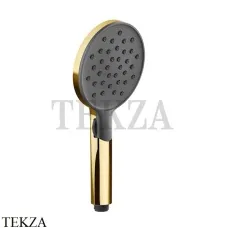 Gessi Shower Душевая лейка 3-х позиционная с черным диском 47350-246, Gold PVD