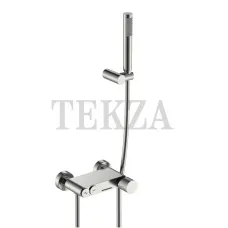Boheme Stick Смеситель для ванны с изливом и гарнитуром Stick 123-NB.2 Nikel Brush с ручкой TOUCH
