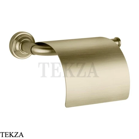 Gessi VENTI20 Держатель туалетной бумаги с крышкой 65449-727, Brushed Brass PVD