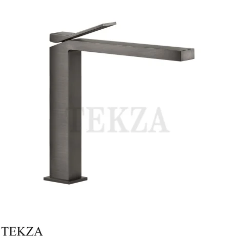 Gessi RETTANGOLO K Смеситель для раковины, без сливного гарнитура 53004-707, Black Metal Brushed